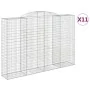 Gabion baskets 11 pcs arch shape iron 300x50x200/220cm by , Pots and planters - Ref: Foro24-3146800, Price: 2,00 €, Discount: %