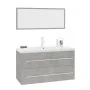 3-teiliges Badmöbel-Set aus betongrauem von , Badezimmermöbel - Ref: Foro24-3152851, Preis: 251,60 €, Rabatt: %
