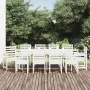 11-teiliges Garten-Esszimmerset aus massivem weißem Kiefernholz von , Gartensets - Ref: Foro24-3154720, Preis: 954,61 €, Raba...