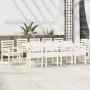 11-piece garden dining set solid pine white wood by , Garden sets - Ref: Foro24-3154720, Price: 954,61 €, Discount: %
