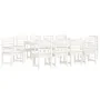 11-piece garden dining set solid pine white wood by , Garden sets - Ref: Foro24-3154720, Price: 954,61 €, Discount: %