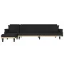 L-förmiges Schlafsofa aus schwarzem Samt 271x140x70 cm von , Sofas - Ref: Foro24-3157279, Preis: 427,84 €, Rabatt: %