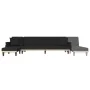 L-förmiges Schlafsofa aus schwarzem Samt 271x140x70 cm von , Sofas - Ref: Foro24-3157279, Preis: 427,84 €, Rabatt: %