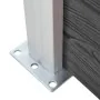 Black WPC fence panel 95x186 cm by vidaXL, fence panels - Ref: Foro24-148979, Price: 150,39 €, Discount: %