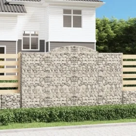 Gabionenkörbe 7 Stück Bogenform Eisen 300x30x180/200 cm von , Töpfe und Pflanzgefäße - Ref: Foro24-3146598, Preis: 1,00 €, Ra...