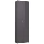 Armario de oficina de contrachapada gris brillo 60x32x190 cm de , Armarios archivadores - Ref: Foro24-800305, Precio: 173,64 ...