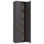 Glossy grey plywood office cabinet 60x32x190 cm by , Filing cabinets - Ref: Foro24-800305, Price: 173,64 €, Discount: %