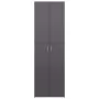 Armario de oficina de contrachapada gris brillo 60x32x190 cm de , Armarios archivadores - Ref: Foro24-800305, Precio: 173,64 ...