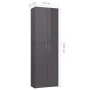 Armario de oficina de contrachapada gris brillo 60x32x190 cm de , Armarios archivadores - Ref: Foro24-800305, Precio: 173,64 ...
