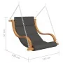 Swing chair without structure with cushion solid curved wood by , Garden rockers - Ref: Foro24-313942, Price: 205,13 €, Disco...