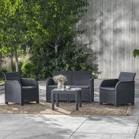 Keter Rosalie graphite garden table by , Garden tables - Ref: Foro24-441304, Price: 42,62 €, Discount: %