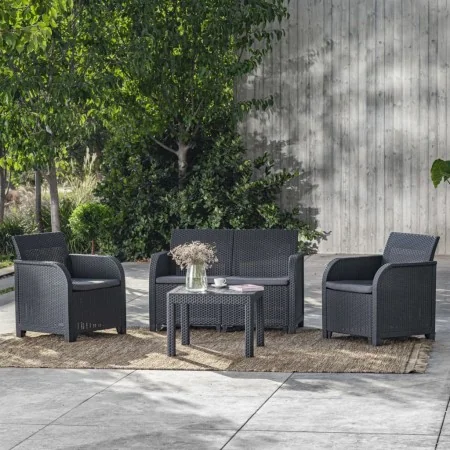 Keter Rosalie graphite garden table by , Garden tables - Ref: Foro24-441304, Price: 42,62 €, Discount: %