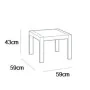 Keter Rosalie graphite garden table by , Garden tables - Ref: Foro24-441304, Price: 42,62 €, Discount: %