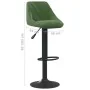 Küchenhocker aus dunkelgrünem Samt von , Küchenhocker - Ref: Foro24-335341, Preis: 75,43 €, Rabatt: %