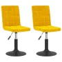 Sillas de comedor giratorias 2 uds terciopelo amarillo mostaza de , Sillas de comedor - Ref: Foro24-335748, Precio: 123,54 €,...