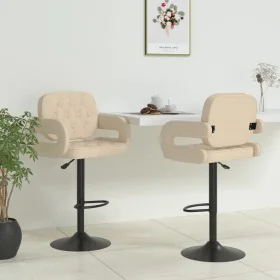 Küchenhocker 2 Einheiten cremefarbener Stoff von , Küchenhocker - Ref: Foro24-335619, Preis: 166,38 €, Rabatt: %