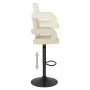 Taburetes de cocina 2 unidades tela crema de , Taburetes de cocina - Ref: Foro24-335619, Precio: 166,38 €, Descuento: %