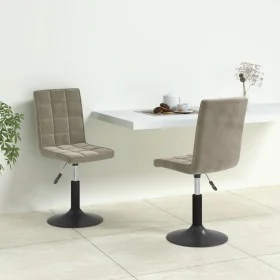 Drehbare Esszimmerstühle 2 Stück hellgrauer Samt von , Essstühle - Ref: Foro24-335741, Preis: 112,47 €, Rabatt: %