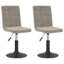 Drehbare Esszimmerstühle 2 Stück hellgrauer Samt von , Essstühle - Ref: Foro24-335741, Preis: 112,47 €, Rabatt: %