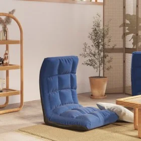 Blue fabric folding floor chair by , Floor chairs - Ref: Foro24-336588, Price: 73,42 €, Discount: %