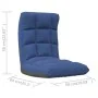 Klappbarer Bodenstuhl aus blauem Stoff von , Bodenstühle - Ref: Foro24-336588, Preis: 73,42 €, Rabatt: %