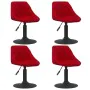 Drehbare Esszimmerstühle 4 Einheiten roter Samt von , Essstühle - Ref: Foro24-3088797, Preis: 225,88 €, Rabatt: %