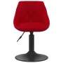 Drehbare Esszimmerstühle 4 Einheiten roter Samt von , Essstühle - Ref: Foro24-3088797, Preis: 225,88 €, Rabatt: %