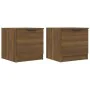 Bedside tables 2 units brown oak color 40x39x40 cm by , Nightstands - Ref: Foro24-817032, Price: 57,22 €, Discount: %