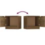 Bedside tables 2 units brown oak color 40x39x40 cm by , Nightstands - Ref: Foro24-817032, Price: 57,22 €, Discount: %