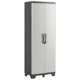 Keter Storage cabinet with shelves Gear black and gray 182 cm by , Lockers and storage cabinets - Ref: Foro24-46636, Price: 1...