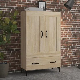 Sonoma Sideboard aus Eiche aus Sperrholz 70x31x115 cm von , Sideboards - Ref: Foro24-812576, Preis: 124,92 €, Rabatt: %