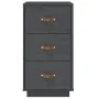 Bedside tables 2 pcs solid pine wood gray 40x40x75 cm by , Nightstands - Ref: Foro24-818340, Price: 185,36 €, Discount: %