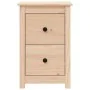Solid pine wood bedside table 40x35x61.5 cm by , Nightstands - Ref: Foro24-820946, Price: 58,54 €, Discount: %