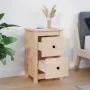 Solid pine wood bedside table 40x35x61.5 cm by , Nightstands - Ref: Foro24-820946, Price: 58,54 €, Discount: %