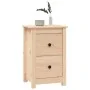 Solid pine wood bedside table 40x35x61.5 cm by , Nightstands - Ref: Foro24-820946, Price: 58,54 €, Discount: %