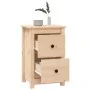 Solid pine wood bedside table 40x35x61.5 cm by , Nightstands - Ref: Foro24-820946, Price: 58,54 €, Discount: %