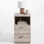 FMD Bedside table with 2 drawers and open shelf in sand oak color by , Nightstands - Ref: Foro24-428718, Price: 137,37 €, Dis...