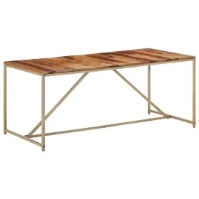 Solid wood dining table 180x90x76 cm by , Kitchen and dining tables - Ref: Foro24-286335, Price: 206,72 €, Discount: %