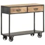 Solid recycled wood console table 90x35x74 cm by , Side tables - Ref: Foro24-323516, Price: 207,15 €, Discount: %