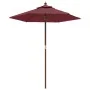 Sombrilla de jardín con poste de madera rojo burdeos 196x231 cm de , Sombrillas - Ref: Foro24-363163, Precio: 56,93 €, Descue...