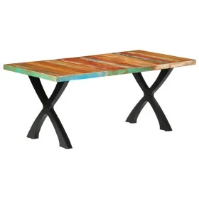 Solid recycled wood dining table 180x90x76 cm by , Kitchen and dining tables - Ref: Foro24-283774, Price: 429,72 €, Discount: %