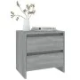 Sonoma grauer Nachttisch aus Holzwerkstoff 45x34,5x44,5cm von , Nachttische - Ref: Foro24-813040, Preis: 43,62 €, Rabatt: %