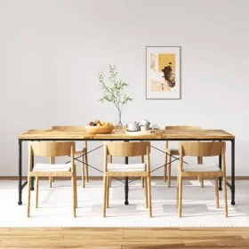 Solid mango wood dining table 240 cm by , Kitchen and dining tables - Ref: Foro24-243992, Price: 502,05 €, Discount: %