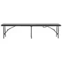 Klappbare Gartenbänke 2 Stück HDPE schwarz 180 cm von , Gartenbänke - Ref: Foro24-48832, Preis: 94,77 €, Rabatt: %