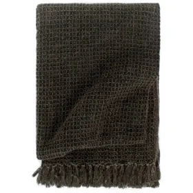 Anthracite/brown gray cotton blanket 160x210 cm by , Blankets - Ref: Foro24-133750, Price: 39,16 €, Discount: %