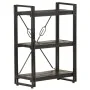 3-tier solid mango wood bookshelf black 60x30x80cm by , Bookcases and shelves - Ref: Foro24-320626, Price: 129,22 €, Discount: %
