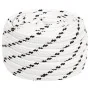 White polyester work rope 20 mm 25 m by , Ropes and metal cords - Ref: Foro24-152789, Price: 44,87 €, Discount: %
