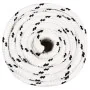 White polyester work rope 20 mm 25 m by , Ropes and metal cords - Ref: Foro24-152789, Price: 44,87 €, Discount: %