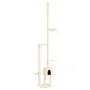 Floor to ceiling cat scratching tree cream 258.5-284.5 cm by , Cat furniture - Ref: Foro24-171717, Price: 80,63 €, Discount: %