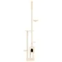 Árbol rascador para gatos de suelo a techo crema 258,5-284,5 cm de , Mobiliario para gatos - Ref: Foro24-171717, Precio: 81,5...
